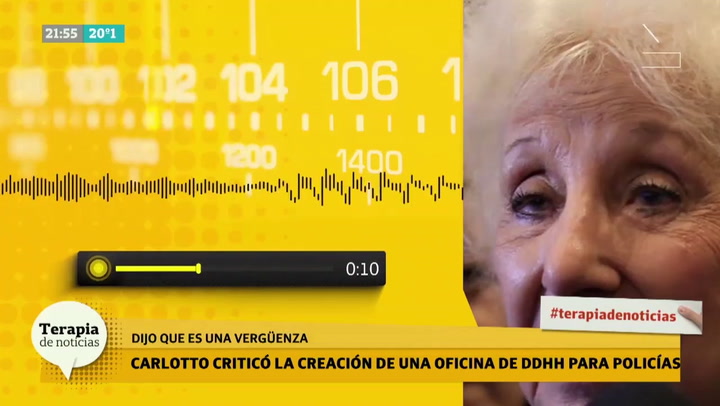 Florencia Arietto le contestó a De Carlotto sobre los derechos humanos para policías