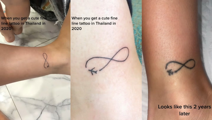 Woman gets 'cute' tattoo in Thailand - but it looks completely different  two years on - Mirror Online