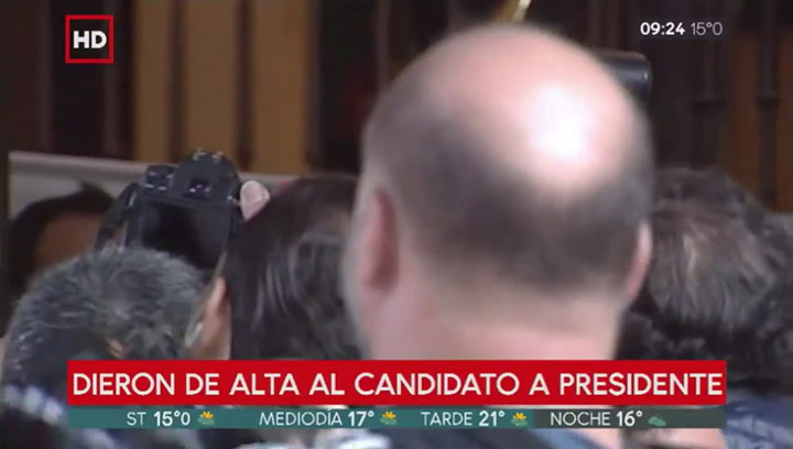 Alberto Fernández habló con la prensa tras haber recibido el alta médica - Fuente: C5N