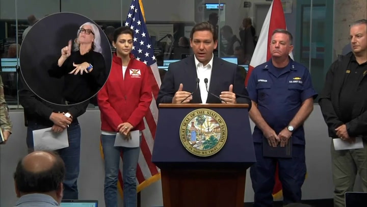 Florida Ron DeSantis clarifies police statement on hurricane deaths
