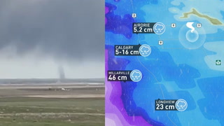 Snow and a tornado on the same day is the epitome of a Canadian spring