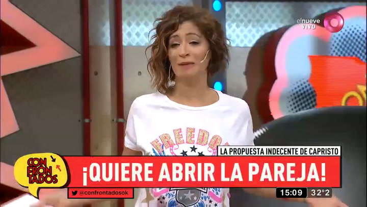 Ximena Capristo le propuso a Gustavo Conti tener una 'pareja abierta' - Fuente: Confrontados elnueve