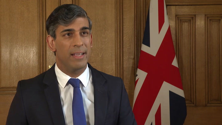 Rishi Sunak confirms RAF shot down 'a number' of Iranian attack drones overnight