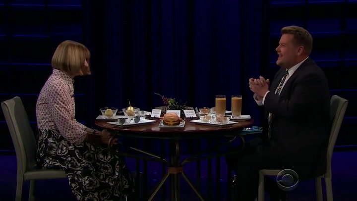 Anna Wintour en  The Late Late Show with James Corden - Fuente: CBS