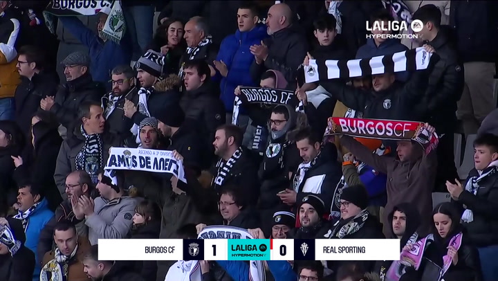 Burgos 1-0 Sporting: resumen y mejores jugadas | LaLiga Hypermotion (J28)