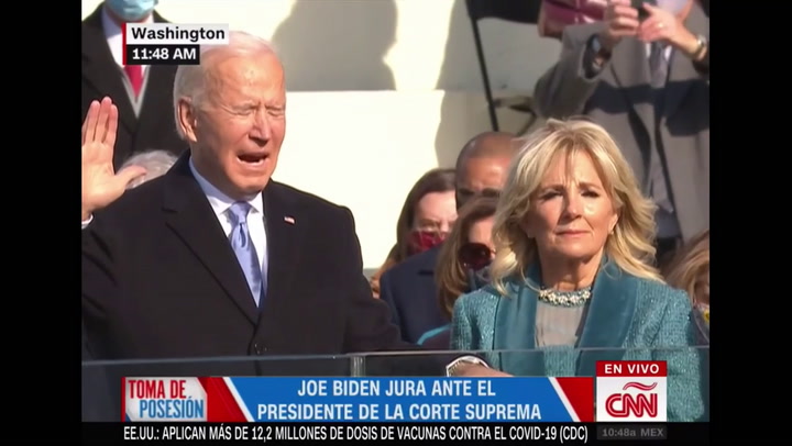La jura de Joe Biden - Fuente: CNN