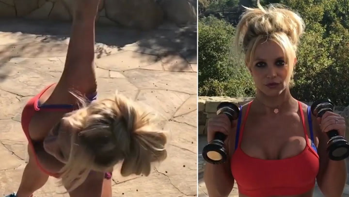 Britney spears sticks out her boobs on instagram