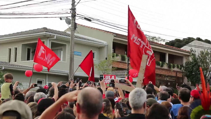 Manifestantes tomaron las calles en distintos puntos de Brasil para pedir la liberación de Lula. Fue