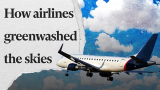 How airlines greenwash the skies