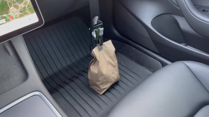 Seatbelt to keep your fast food safe and upright has been invented