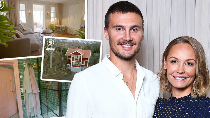 Carina och Erik Berg visar upp huset efter renoveringen – se exklusiva bilderna