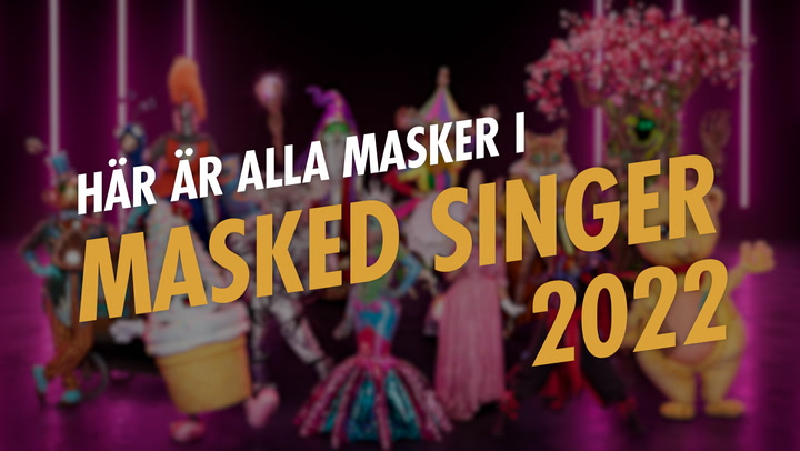 Här är alla masker som tävlar i ”Masked singer” 2022!