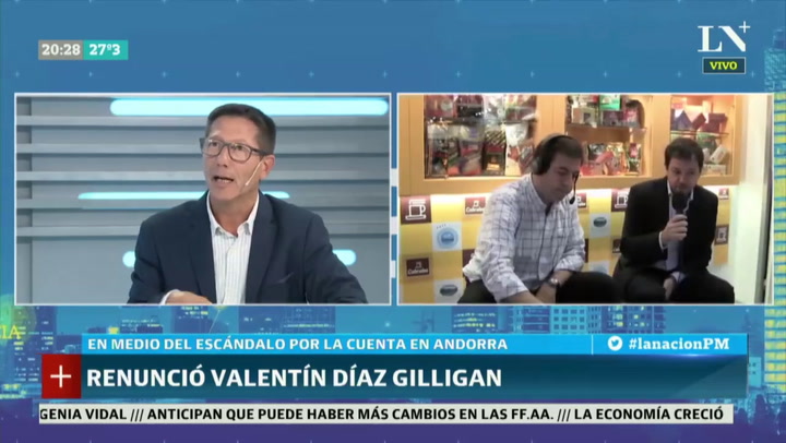 Renunció Valentín Díaz Gilligan