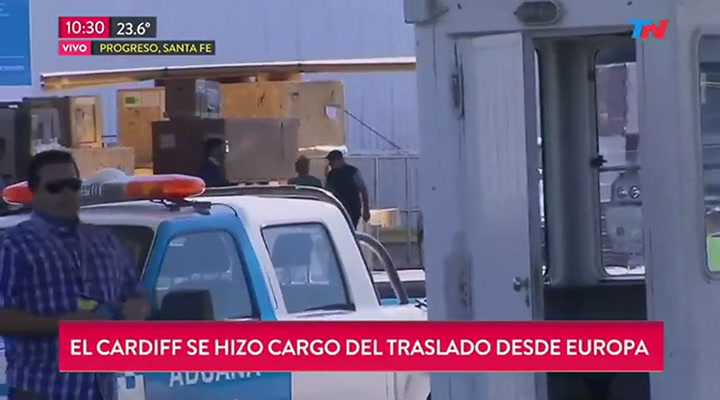 Así trasladaban el cuerpo de Emiliano Sala a Santa Fe - Cortesía: TN