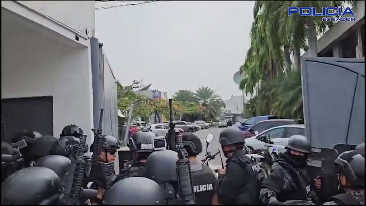 La policia de Ecuador