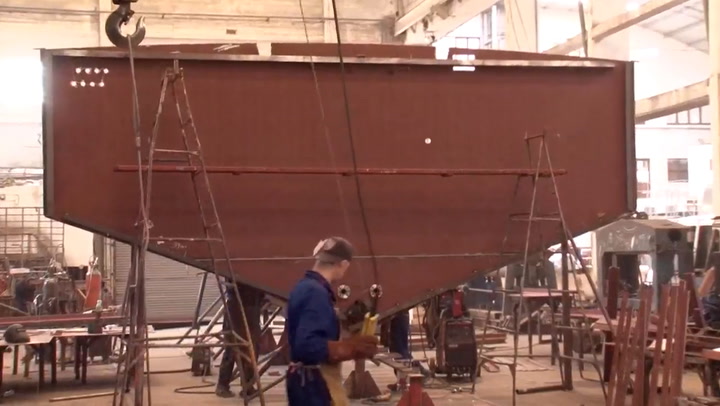 La construcción del buque pesquero 'Padrino' - Fuente:  Astillero Naval Federico Contessi