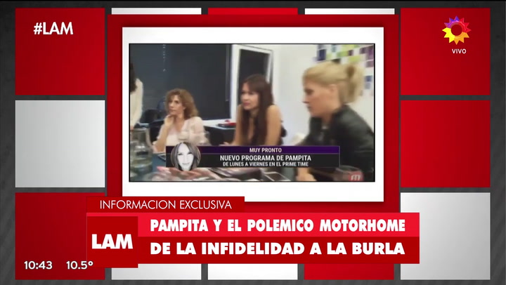 Pampita y sus amigas hablaron del incidente en la motorhome