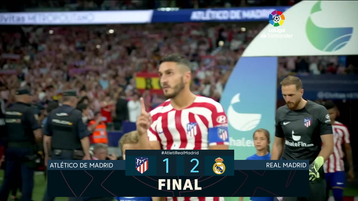 LaLiga Santander (J6): resumen y goles del Atlético 1-2 Atlético de Madrid