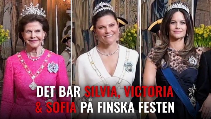Det bar Silvia, Victoria & Sofia på finska festen på slottet