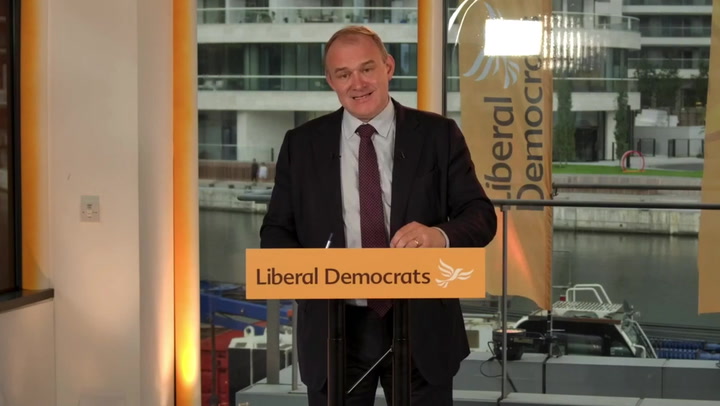 Sir Ed Davey promises to ban 'fossil fuel money' from City of London