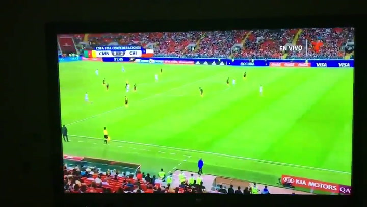 El gol de Vargas para Chile (2-0)