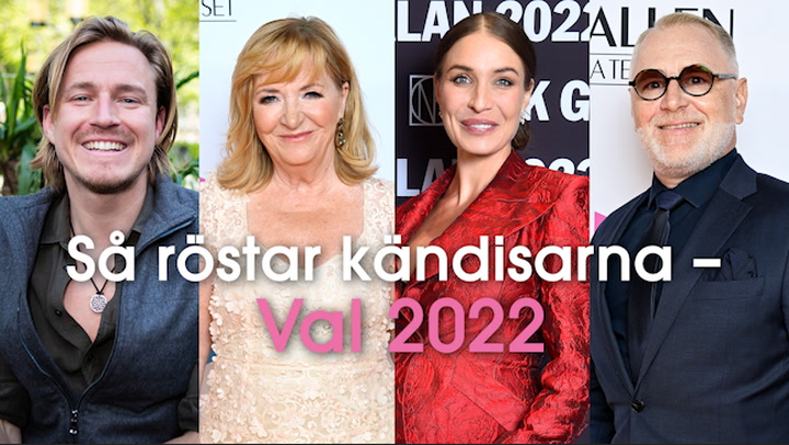 Så röstar kändisarna – Val 2022