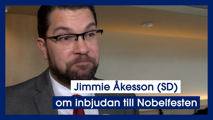 Jimmie Åkesson (SD) om inbjudan till Nobelfesten