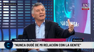 Mauricio Macri: "Nunca dudé en mi relación con la gente"