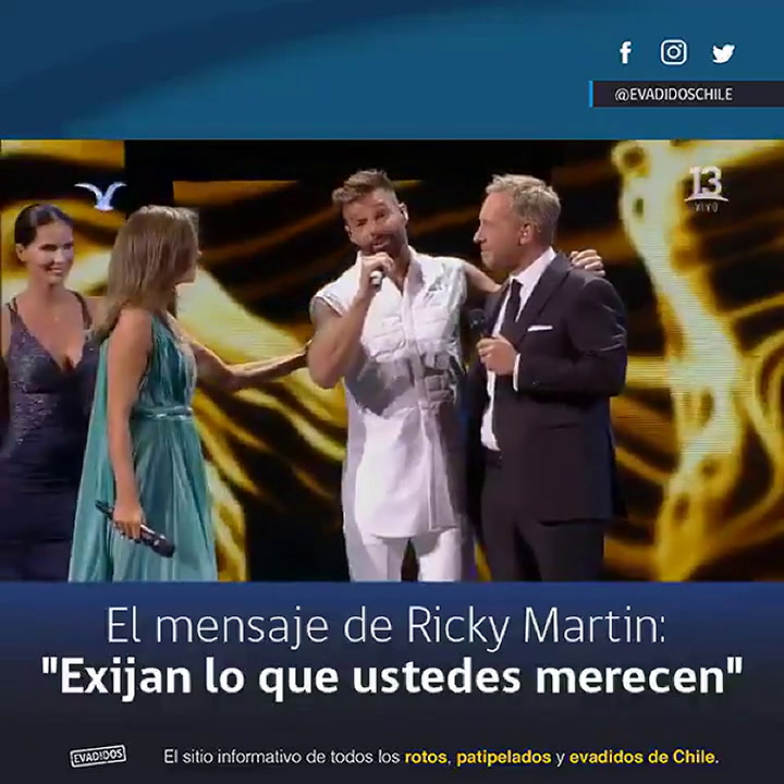 El mensaje de Ricky Martin: 'Exijan lo que ustedes merecen - Fuente: Twitter