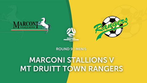 Round 9 - NPL NSW Marconi Stallions FC v Mt Druitt Town Rangers FC