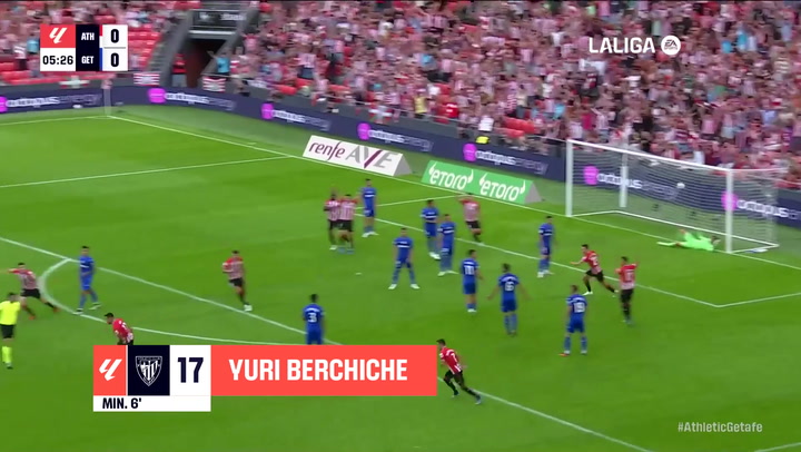 Gol de Yuri (1-0) en el Athletic 2-2 Getafe0