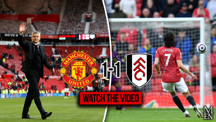 Manchester United vs Fulham and reaction after Edinson Cavani scores in 1-1 draw - Evening News