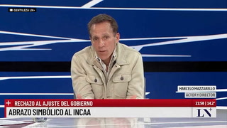 Marcelo Mazzarello criticó el abrazo simbólico al INCAA: "Deben ser los mismos empleados"
