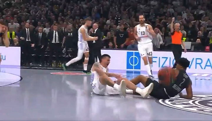 La dura lesión de Gabriel Deck en el partido ante Partizan por la Euroliga