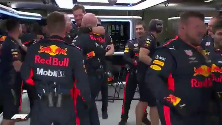 El momento de la victoria de Ricciardo en Mónaco - Fuente: Twitter