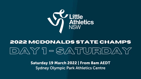 19 March - 2022 Little Athletics McDonalds State Championships