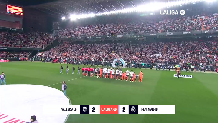 Valencia 2-2 Real Madrid: resumen y goles | LaLiga EA Sports (J27)