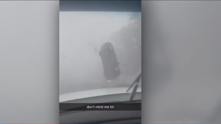 Tornado flips car into air as Idalia hits South Carolina