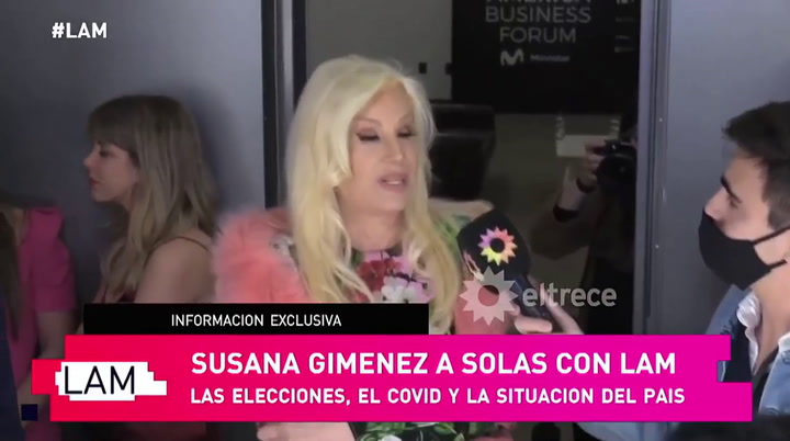 Susana Giménez habló de su cena con el presidente Lacalle Pou y reveló un gesto que la asombró
