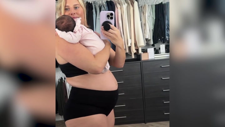 Danielle Edney shows reality of postpartum body after C-section