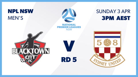 3 April - NPL NSW Mens - Round 5 - Blacktown City FC v Sydney United 58 FC