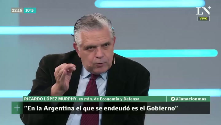 Ricardo López Murphy: 'Argentina nunca ha cumplido los acuerdos'