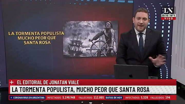 La tormenta populista, mucho peor que Santa Rosa. El editorial de Jonatan Viale.