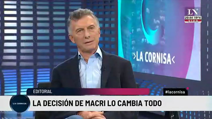 Mauricio Macri: 'Me costó mucho tomar está decisión'