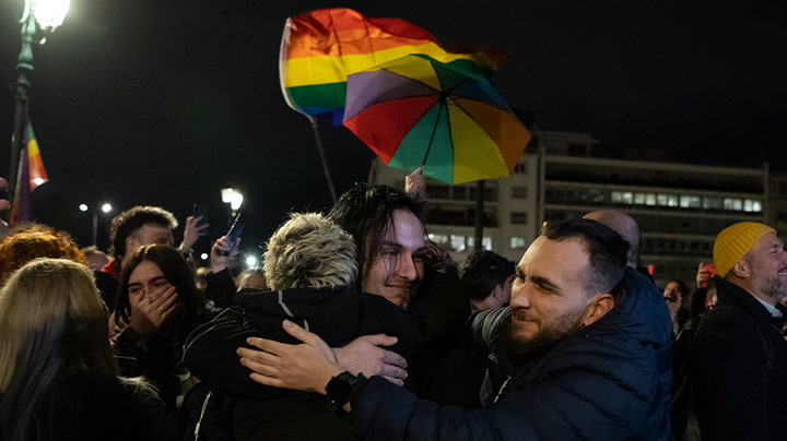 Greece: Celebrations In Athens After Marriage Equality Bill Passes