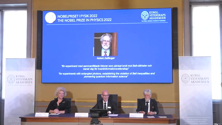 Scientists Alain Aspect, John F. Clauser and Anton Zeilinger win Nobel prize in physics