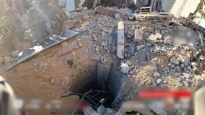 IDF claims footage shows Hamas tunnels underneath Gaza's al-Shifa hospital