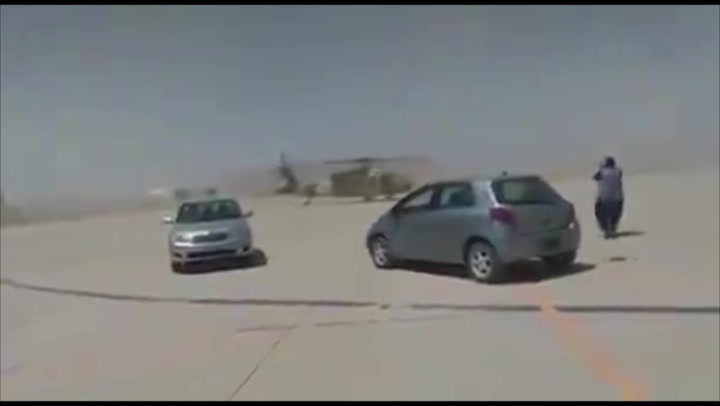 Video purports to show Taliban 'test-driving' captured Air Force blackhawk helicopter