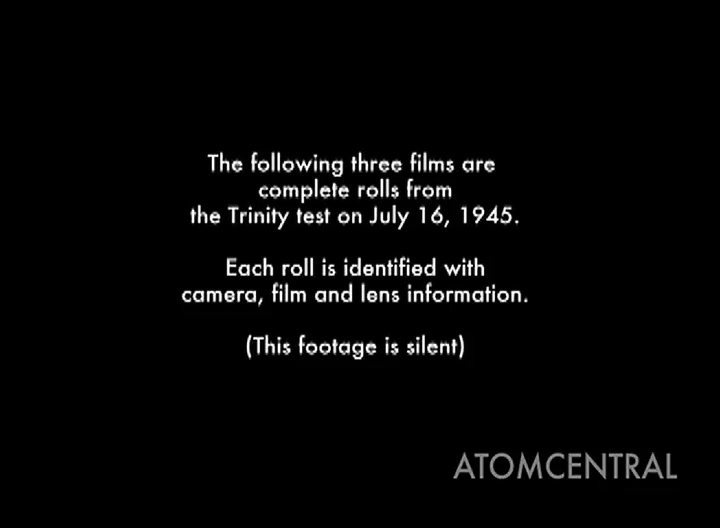 Los tres videos originales de la primera explosión de una bomba atómica en 1945 - Fuente: YouTube