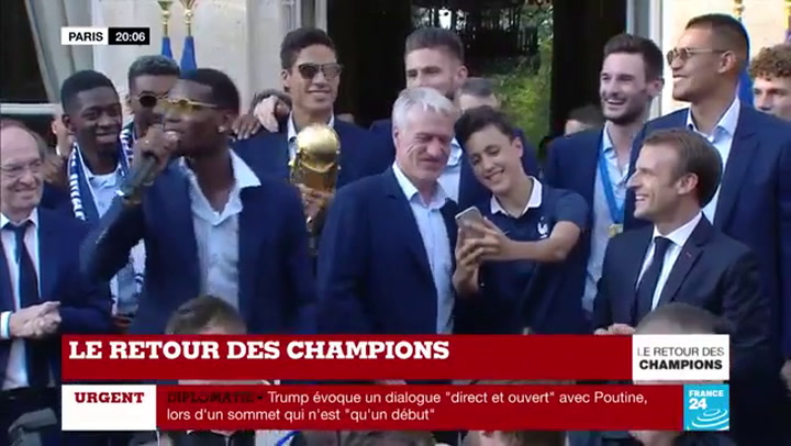 La canción de Kanté en la selección de Francia (Champs Elysées, ZAZ) - Fuente: YouTube